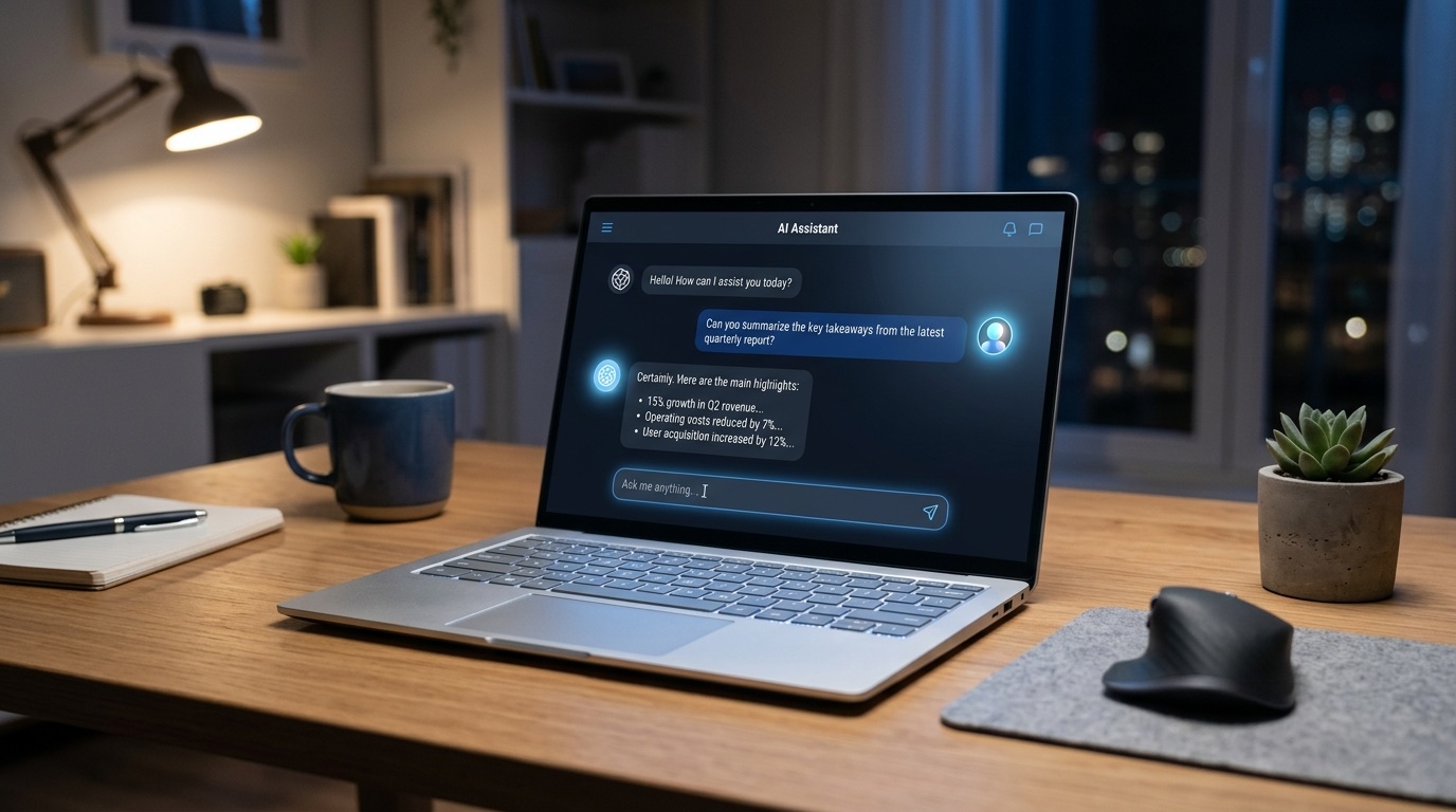 AI chatbot interface