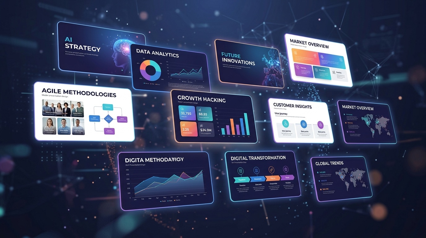 AI generated presentation slide templates